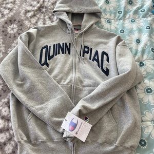 Quinnipiac Zip-up Hoodie - Champion - Large
